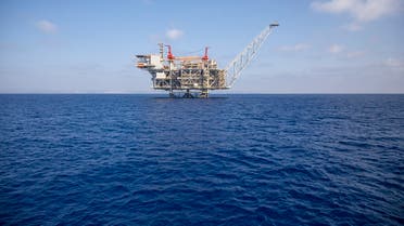 Israel’s offshore Leviathan gas field in the Mediterranean Sea, Tuesday, Sept. 29, 2020. (AP/Ariel Schalit)