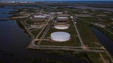 The Bryan Mound Strategic Petroleum Reserve, an oil storage facility, is seen over Freeport, Texas, April 27, 2020. (Reuters)