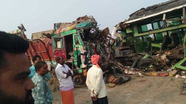 Road accident in Barabanki, India kills 12. (Twitter)