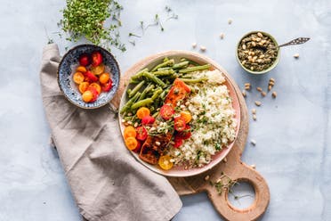 Salmon and quinoa dish. (Unsplash)