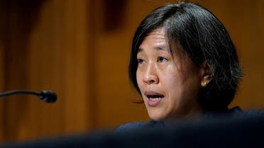US Trade Representative Katherine Tai testifies before the Senate Finance Committee on Capitol Hill in Washington, US. (Reuters)