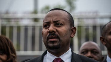 Prime Minister of Ethiopia Abiy Ahmed arrives for the Meskel Square inauguration in Addis Ababa on June 13, 2021. (AFP)