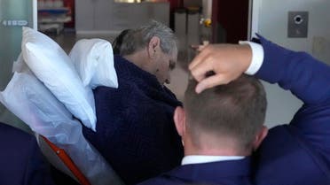   Czech Republic's President Milos Zeman is admitted to the Military hospital in Prague, Czech Republic, on Oct. 10, 2021.  (AP)