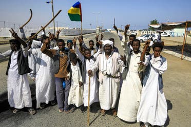 من احتجاجات شرق السودان (أرشيفية- فرانس برس)