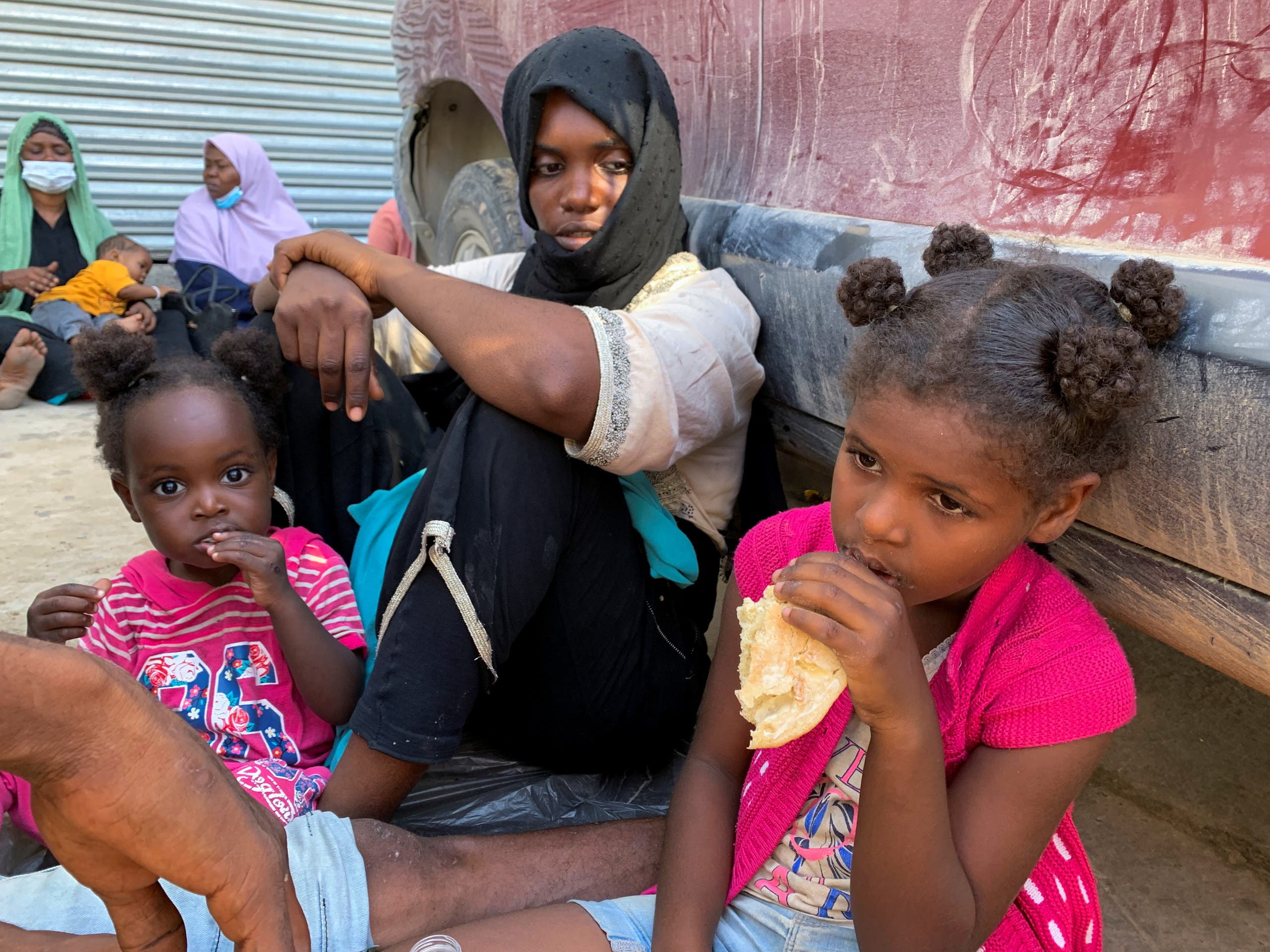 Refugees and migrants in Tripoli, Libya (Reuters)