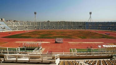 A general view shows the deterioration of Camille Chamoun Sports City Stadium in Beirut, Lebanon. (AFP)