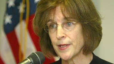 Then-Assistant Secretary of State for European and Eurasian Affairs Elizabeth Jones speaks at a news conference in Almaty July 16, 2004. (File Photo: Reuters) 