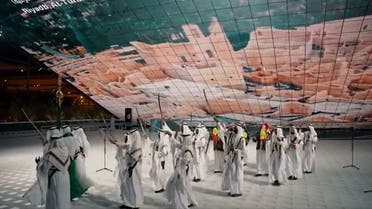 Saudi Arabia’s diverse regions and folklore are being represented by vibrant dance and musical performances at Expo 2020 Dubai. (Supplied: Twitter)