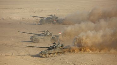 Tanks of Tajikistan's armed forces are seen during the joint military drills involving Russia, Uzbekistan and Tajikistan, at the Harb-Maidon training ground, located near the Tajik-Afghan border in the Khatlon Region of Tajikistan August 10, 2021. REUTERS/Didor Sadulloev