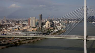 The Tempozan bridge crosses Osaka, Japan October 23, 2017. (Reuters)