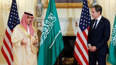 وزير الخارجية السعودي ونظيره الأميركي (فرانس برس)