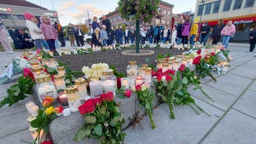 Flowers and candles are placed at a memorial after a man killed several people on Wednesday afternoon, in Kongsberg, Norway, Thursday, Oct. 14, 2021. The bow-and-arrow rampage by a man who killed five people in a small town near Norway's capital appeared to be a terrorist act, authorities said Thursday, a bizarre and shocking attack in a Scandinavian country where violent crime is rare. (File photo; AP)