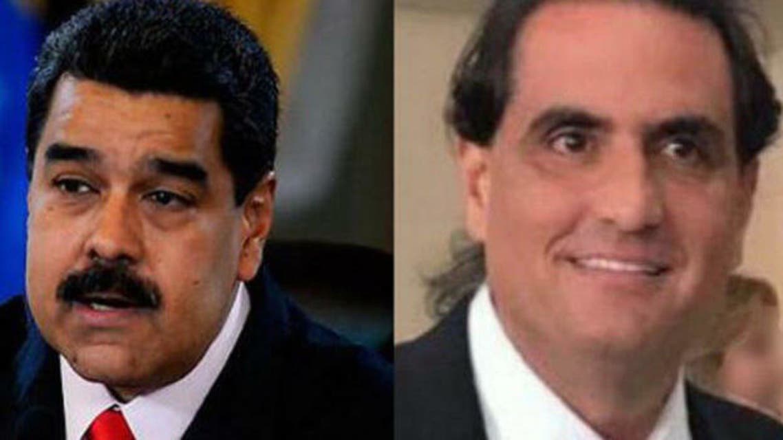 Venezuelan president Nicolas Maduro and businessman Alex Saab. (Twitter)