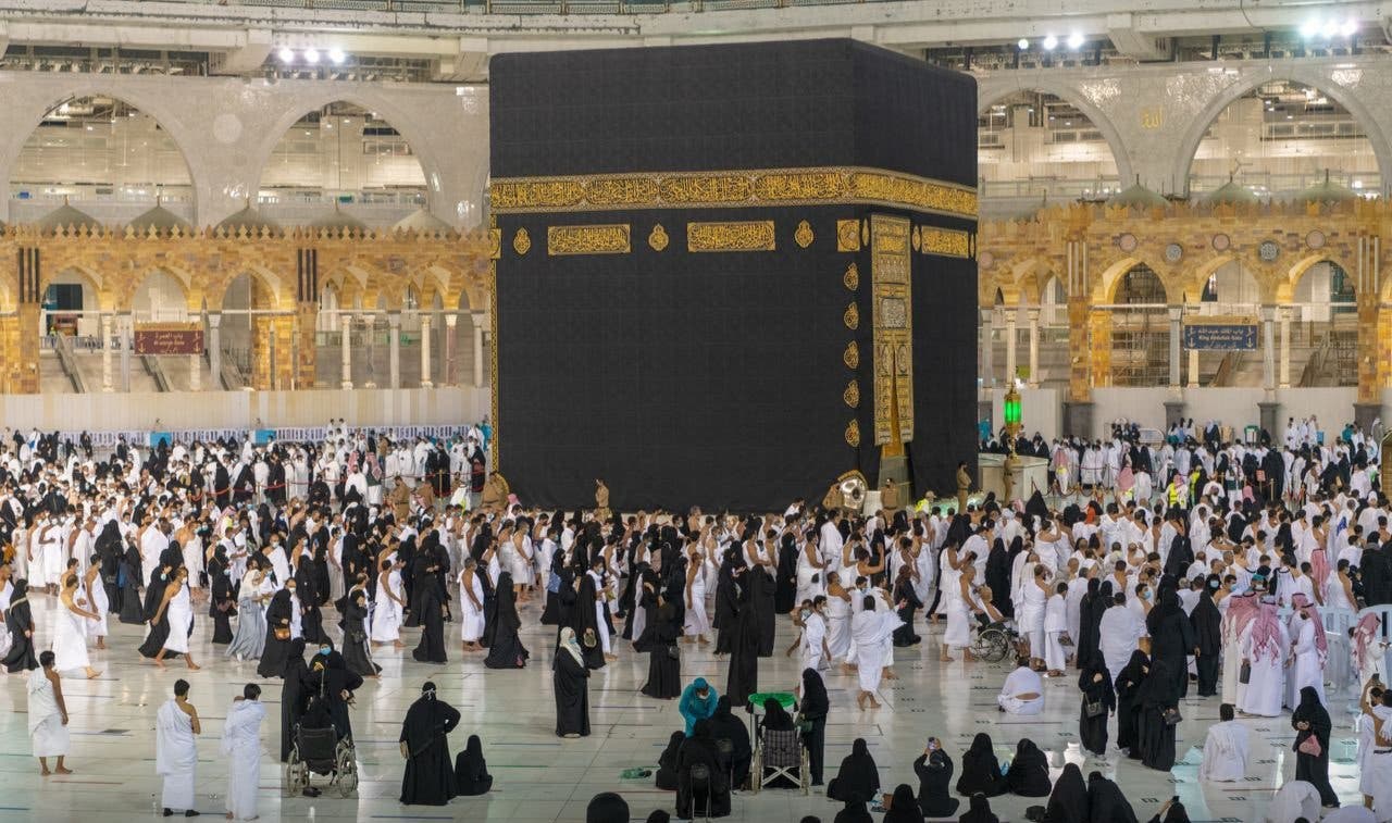 Saudi Arabia allows full capacity at Mecca’s Grand Mosque as COVID-19 rules eased. (SPA)