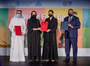 UAE Ministry of Climate Change and Environment and the Food and Agriculture Organisation (FAO) host event at Expo 2020 on World Food Day to tackle hunger crisis. (Supplied)
