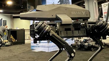 A robot dog armed with a rifle was unveiled at the annual Association of the US Army show in Washington, DC. (Twitter)