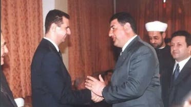 مدحت صالح مع بشار الأسد