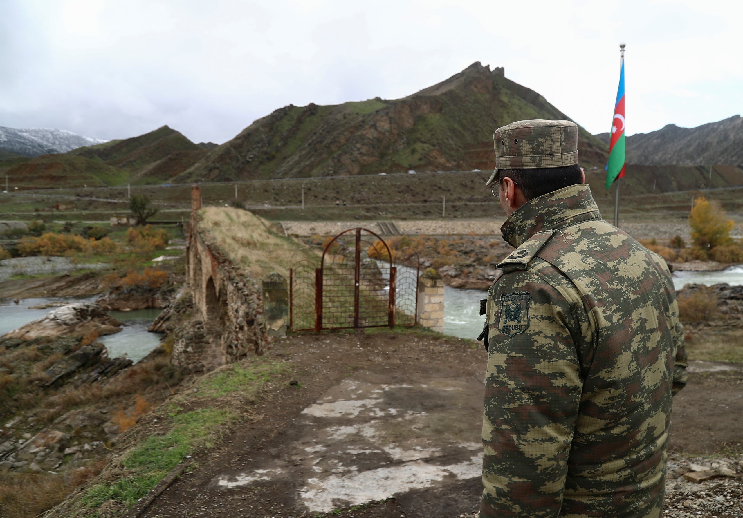 Azerbaijani soldier in Nagorno-Karabakh (archive)