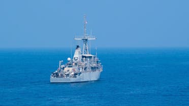 Mine countermeasures ships USS Sentry and USS Gladiator arrived in the Red Sea on Monday, marking the 1st transit in 7 years by 5th Fleet’s MCMs from the Arabian Gulf to the Red Sea. (Twitter/US5thFleet)
