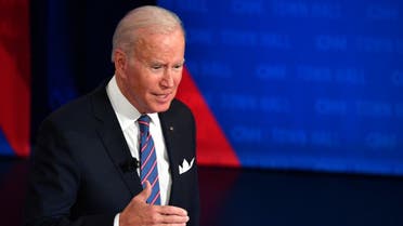 US President Joe Biden participates in a CNN town hall at Baltimore Center Stage in Baltimore, Maryland on October 21, 2021. (AFP)
