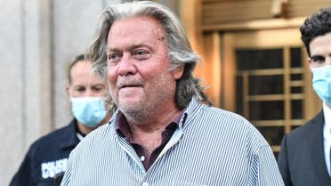 In this file photo taken on August 20, 2020 former White House Chief Strategist Steve Bannon exits the Manhattan Federal Court in the Manhattan borough of New York City Lawmakers investigating the deadly assault on the US Capitol voted unanimously on October 19, 2021 to pursue criminal contempt charges for Bannon, a key ally of former president Donald Trump for refusing to testify. (AFP)