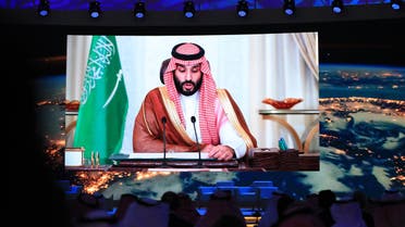 Saudi Arabia’s Crown Prince Mohammed bin Salman at the inaugural Saudi Green Initiative (SGI) Forum in Riyadh, Saudi Arabia. (SPA)