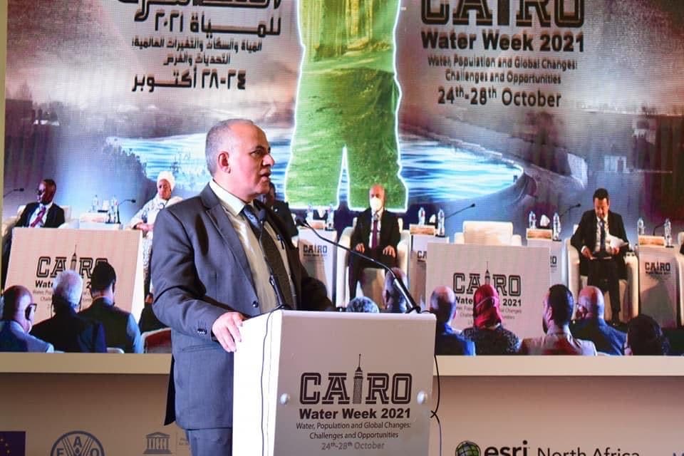 وزير الري المصري خلال أسبوع القاهرة للمياه 