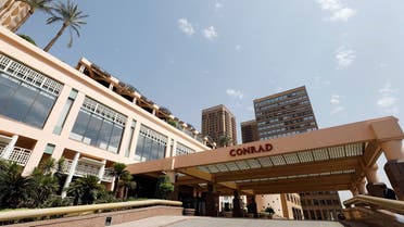 A view of Conrad, one of the hotels in Egypt that received a stamp of approval to reopen amid the COVID-19 crisis, as Egypt ramps up efforts to slow the spread of the coronavirus disease (COVID-19), in Cairo. (Reuters)