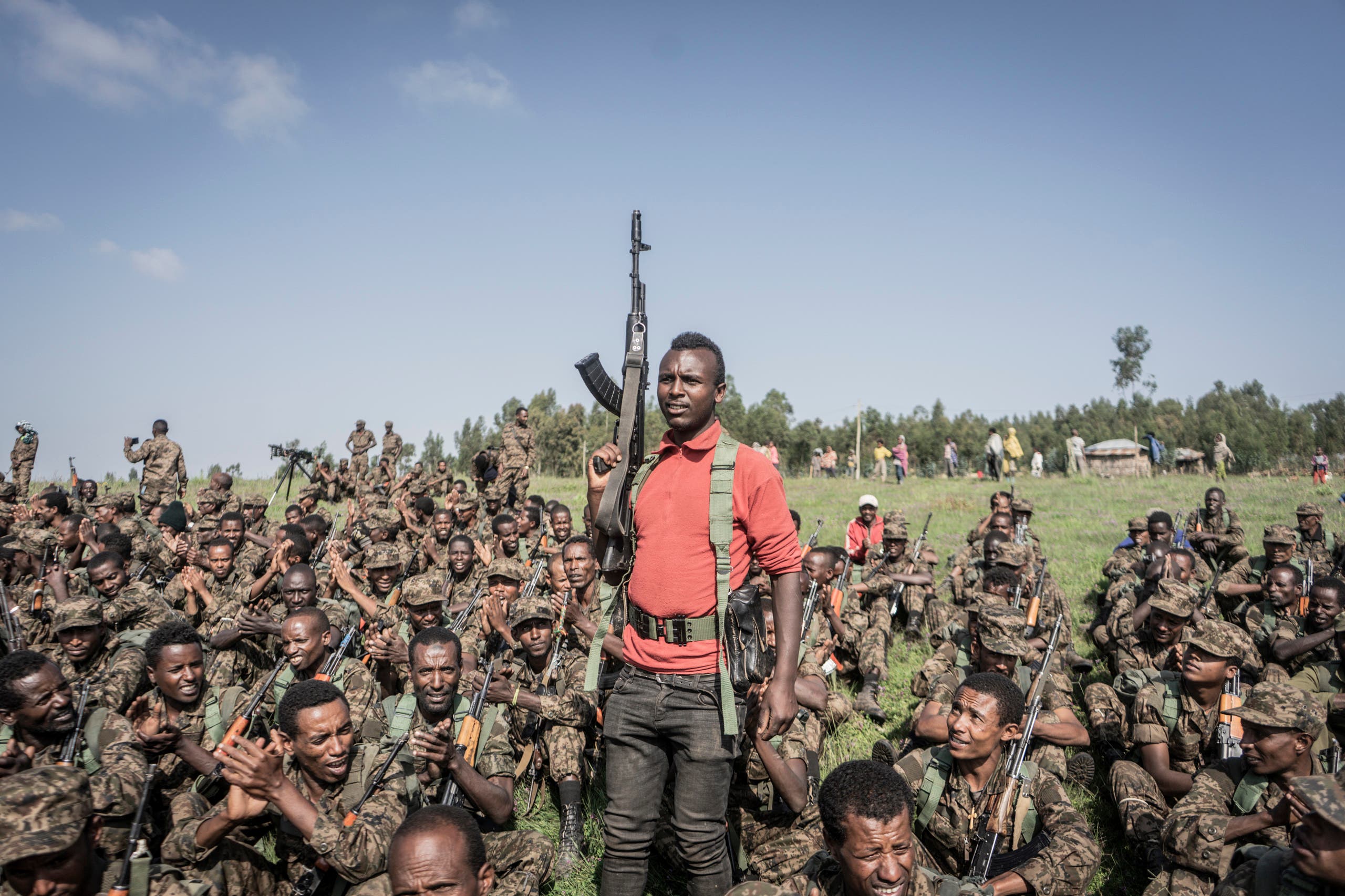 جنود إثيوبيون خلال تدريب عسكري في سبتمبر الماضي