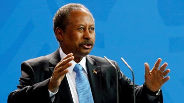FILE PHOTO: Sudan's Prime Minister Abdalla Hamdok in Berlin, Germany, February 14, 2020. REUTERS/Hannibal Hanschke/File Photo/File Photo
