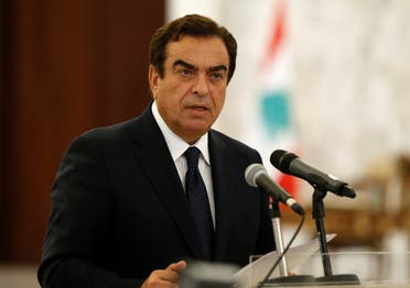 Lebanon's Information Minister George Kordahi speaks at the presidential palace in Baabda, Lebanon September 13, 2021. (Reuters)