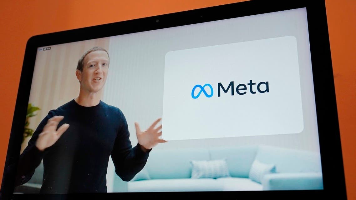 Facebook CEO Mark Zuckerberg announces their new name, Meta, during a virtual event, Oct. 28, 2021. (AP)