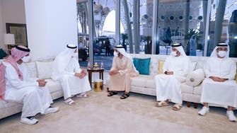 Mohammed bin Rashid meets with UAQ Ruler and Ajman Crown Prince at Expo 2020 Dubai
