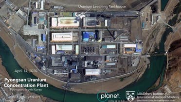 Satellite photos of North Korea's Pyongsan mill where they enrich uranium. (Twitter)