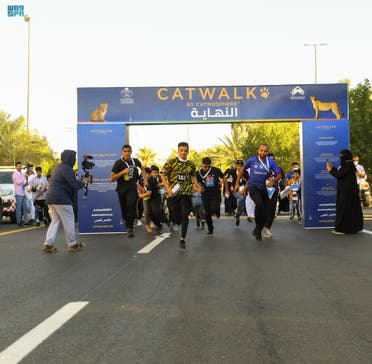 Saudis take part in Catwalk 2021. (SPA)