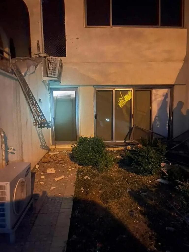 منزل الکاظمی پس از حمله پهپادی 