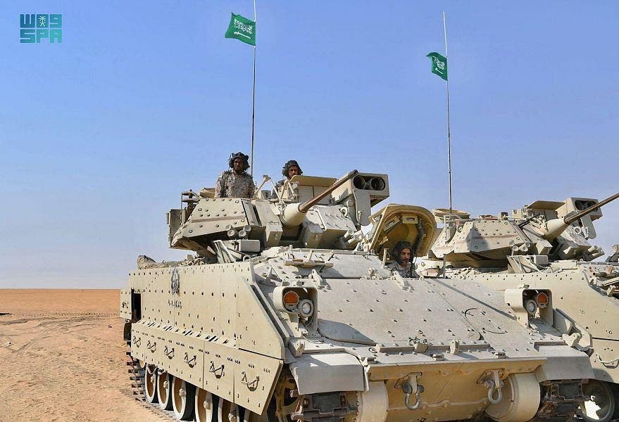 The “Gulf Shooting 2021” drill kicks off in Kuwait, with the participation of the Royal Saudi Land Forces, the Kuwaiti Land Force and US Army’s Spartan Force. (SPA)