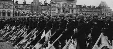 جانب من القوات السوفيتية خلال احتفالات يوم النصر