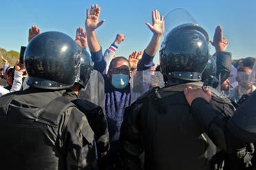 من احتجاجات صفاقس في تونس (فرانس برس)