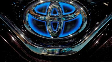 The Toyota logo is seen on the bonnet of a newly launched Camry Hybrid electric vehicle at a hotel in New Delhi, India, January 18, 2019. (File Photo: Reuters)