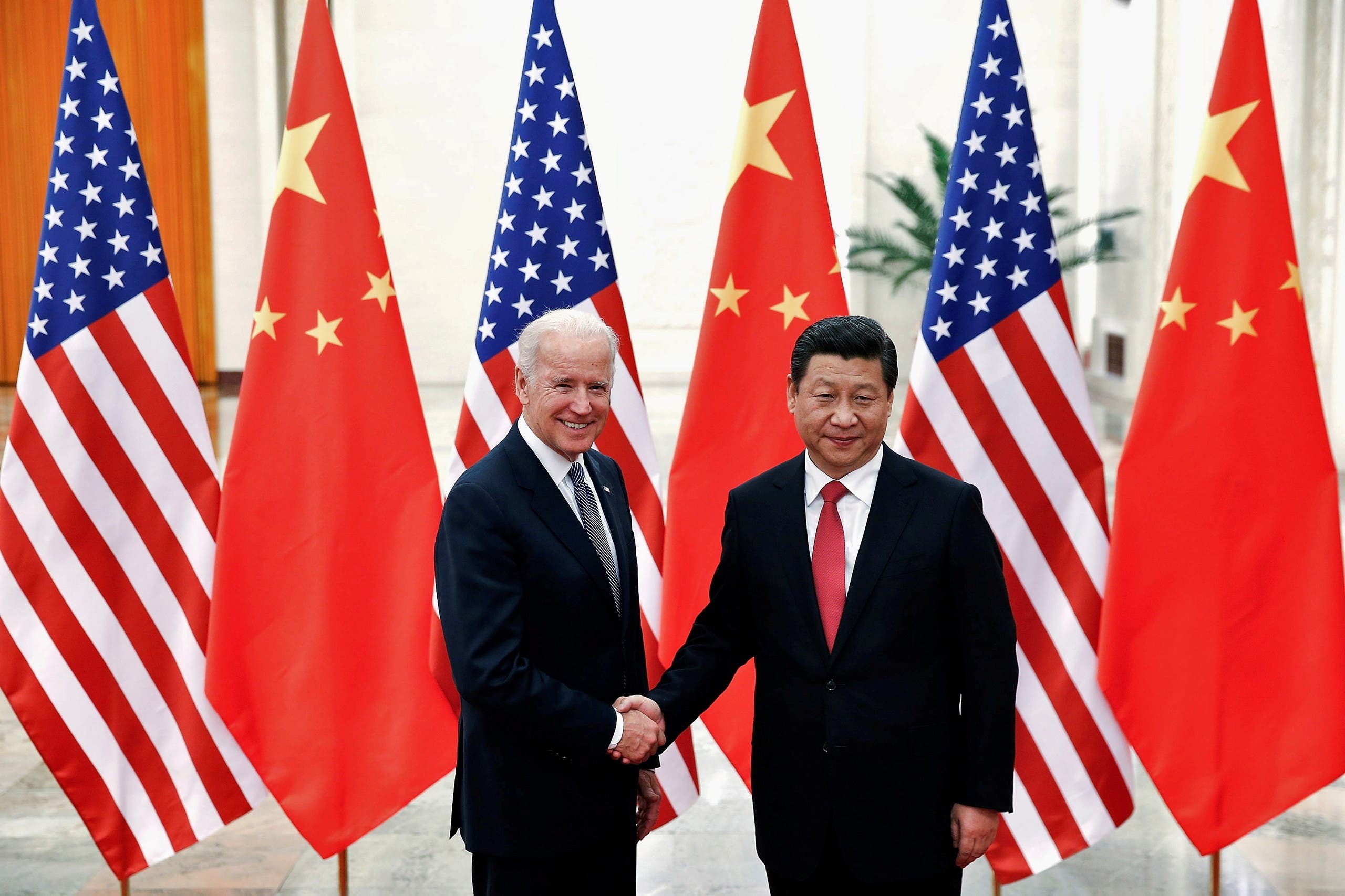 الرئيسان الصيني والأميركي في بكين (أرشيفية من رويترز)