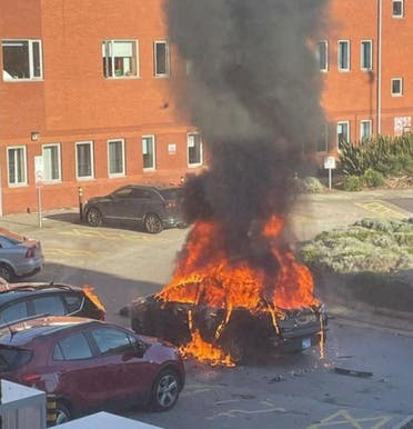 انفجار سيارة الأجرة أمس في ليفربول