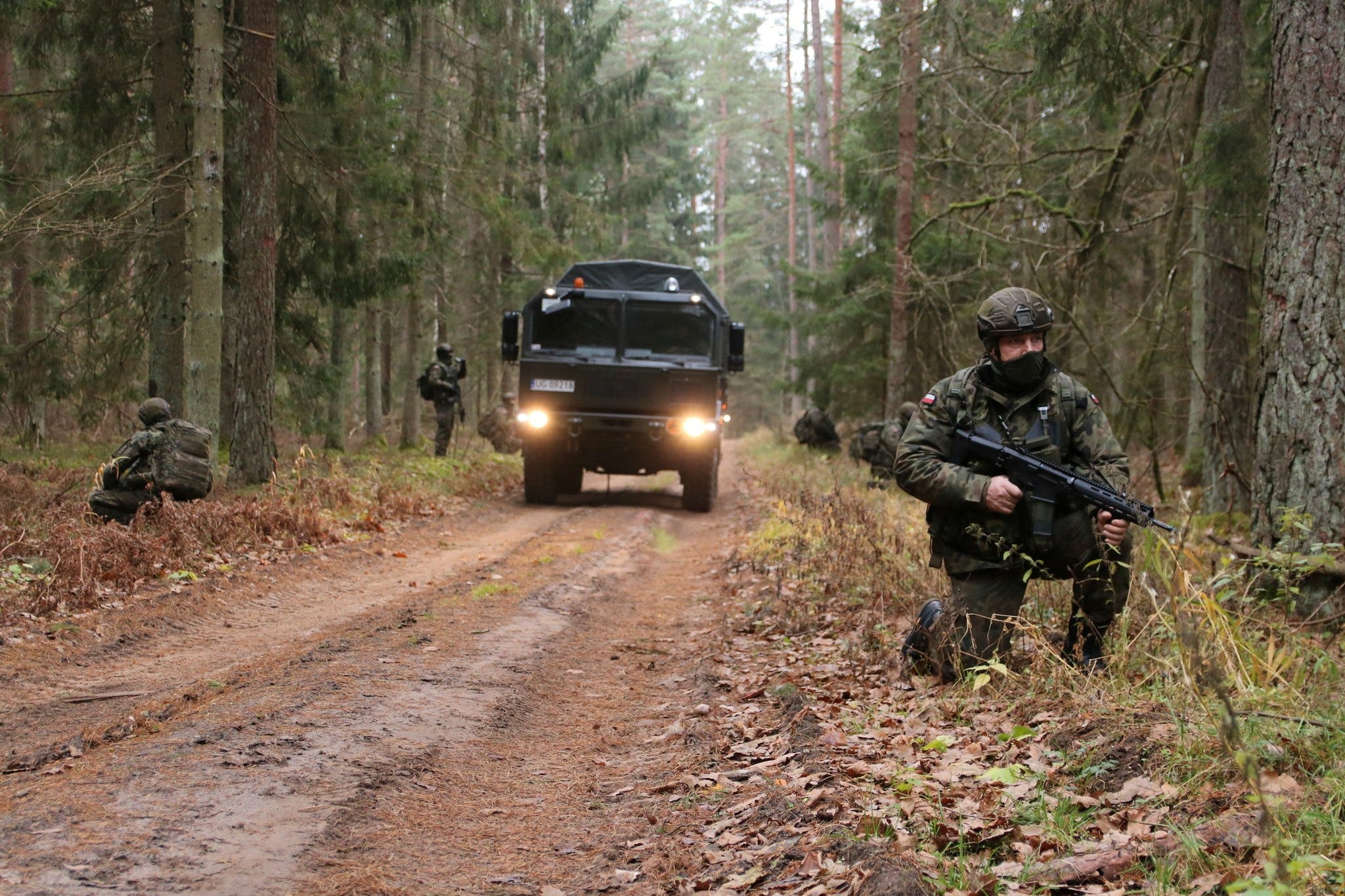 دورية لحرس الحدود البولندي