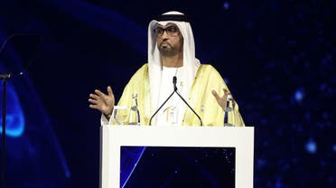 Sultan Ahmed Al Jaber, UAE Minister of State and the Abu Dhabi National Oil Company (ADNOC) Group CEO, speaks at the 24th World Energy Congress in Abu Dhabi, United Arab Emirates September 9, 2019. (Reuters)
