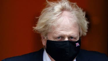 UK PM Boris Johnson leaves Downing Street in London, Nov. 17, 2021. (Reuters)