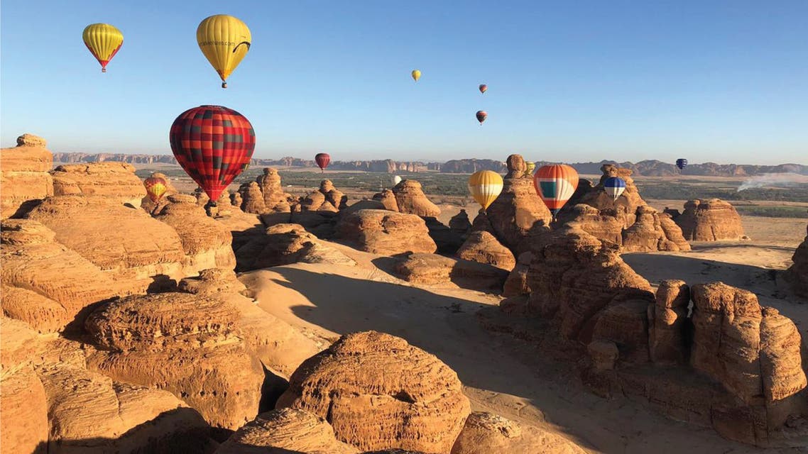 Visitors can also explore Alula by hot air balloon. (Supplied)