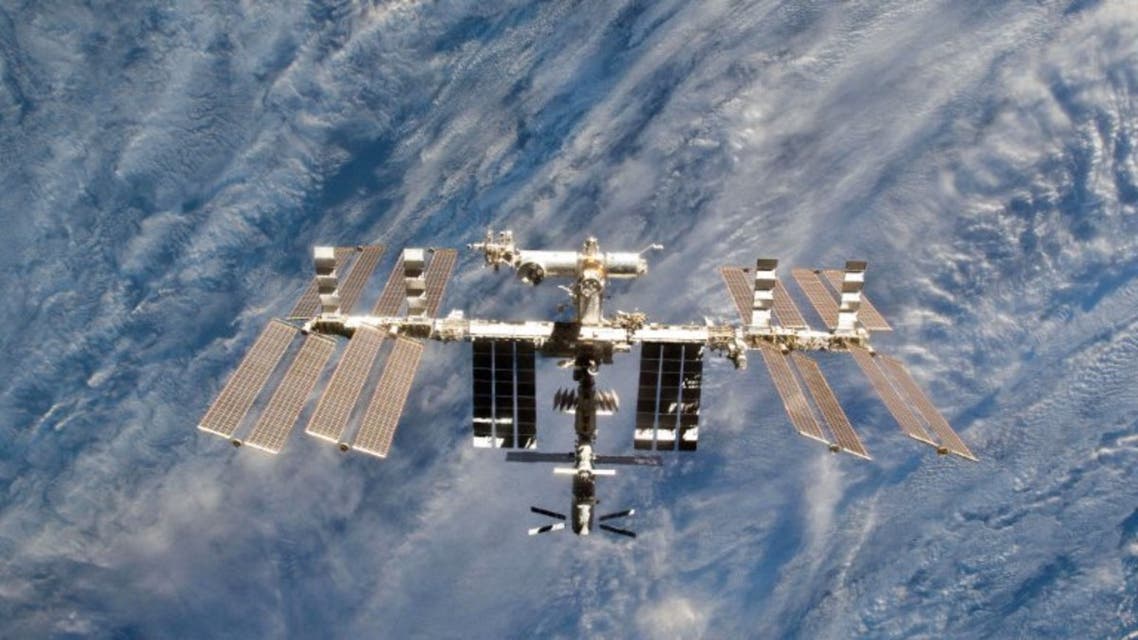 In this file photo taken on March 07, 2011 this NASA handout image shows a close-up view of the International Space Station.  (AFP)