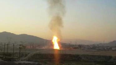 انفجار در خط انتقال گاز شرکت مارون در رامشیر