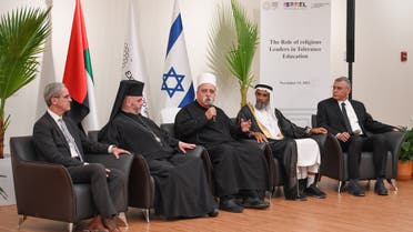Israel’s first official interfaith delegation to the United Arab Emirates attends an event at Expo 2020 Dubai. (WAM)