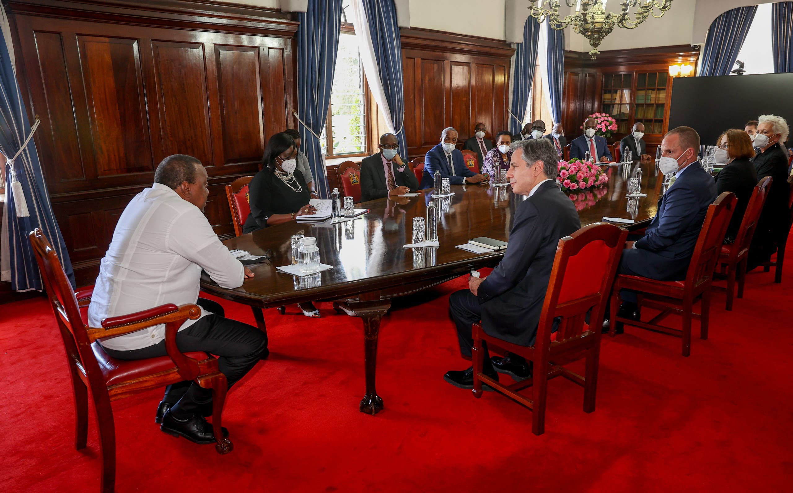 محادثات بلينكن مع الرئيس الكيني